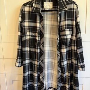 Market & Spruce Monochrome Plaid Shirt